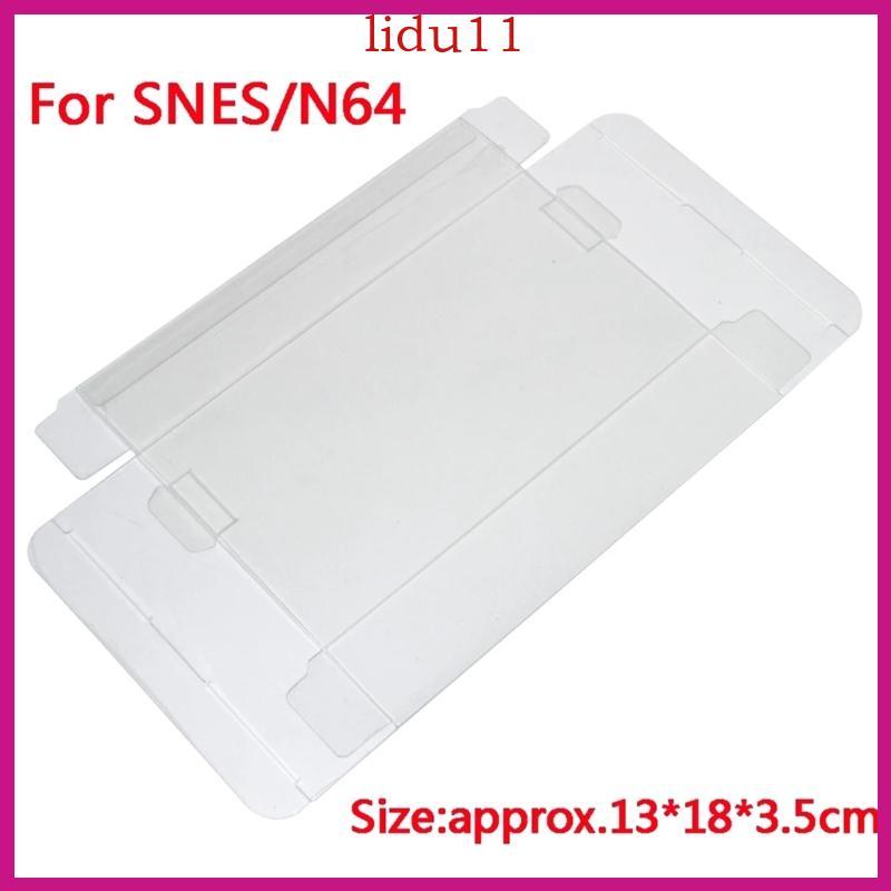 LID Game Plastic Display Case สําหรับกล่องเกม SNES N64