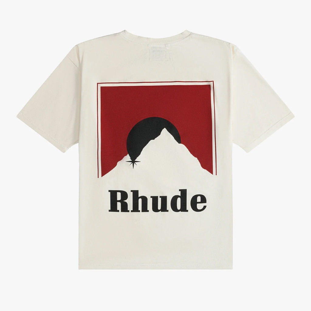 RHUDE MOONLIGHT TEE crew neck cotton Relax fit
