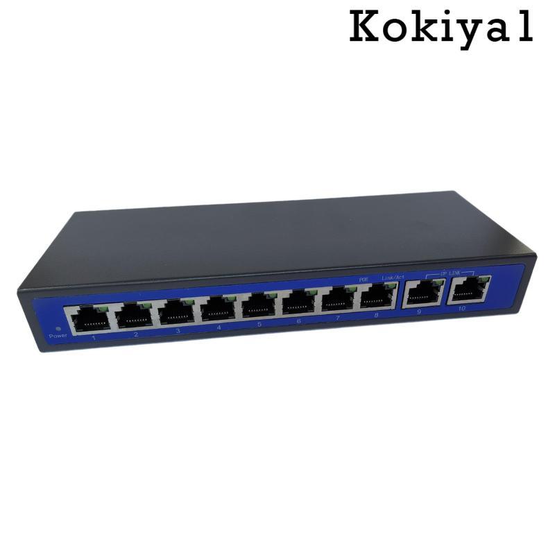 [Kokiya1] 9 พอร์ต 10/100Mbps 8 POE Port & 2 Uplink Power Over Ethernet Switch Adapter ใหม่