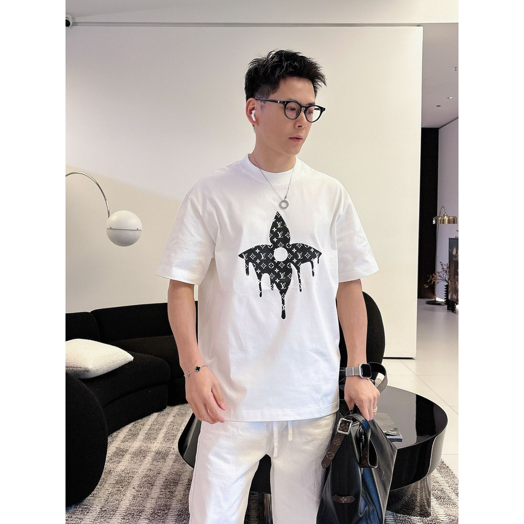 แอลแอลแอล#V2026星经典圆领短袖T恤男女款2025秋潮流联名气质专柜款轻运动 D8BW