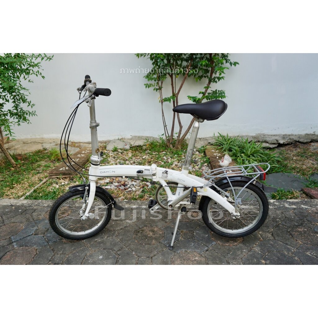 จักรยานพับได้ญี่ปุ่น - ล้อ 16 นิ้ว - เกียร์ดุม 3 สปีด - อลูมิเนียม - Dahon Curve D3 - สีขาว [จักรยาน