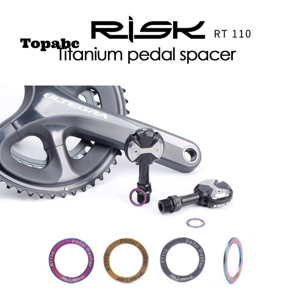 TOPABC 2 ชิ้น Pedal Spacer 3 สีกลางแจ้งกันน้ําจักรยานเหยียบเครื่องซักผ้า