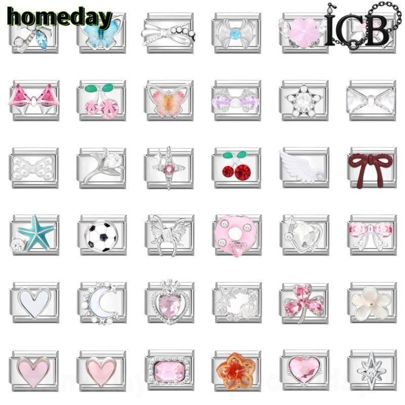 สร้อยข้อมือสแตนเลสสไตล์แพทช์ ขนาด 9 มิลลิเมตร สำหรับทำเครื่องประดับเอง