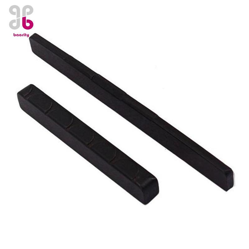 [Baosity] Bridge Saddle and Nut พร้อมวัสดุไม้มะเกลือสําหรับกีตาร์คลาสสิก 6 สาย