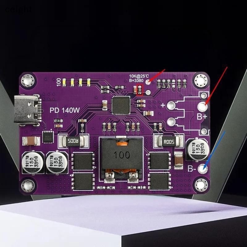 [ceight] PD3.1 140W Fast Charger Module 3S 4S 5S 6S Charger Discharger Module Type C Interface Suppo