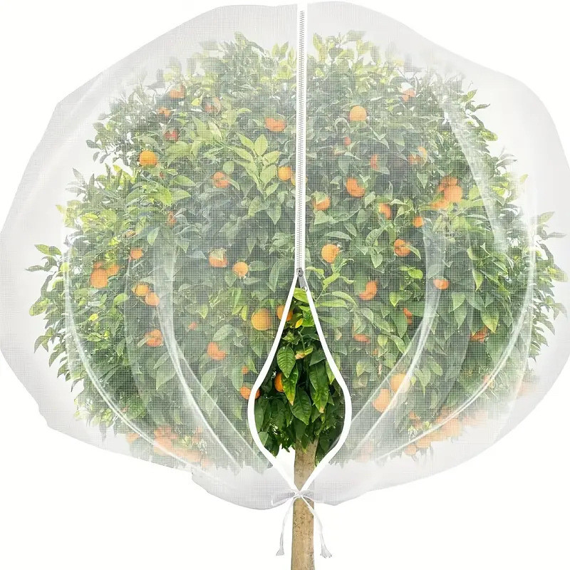 Spot Goods Drawstring zipper plant insect-proof net cover Greenhouse fruit tree bird protection cove