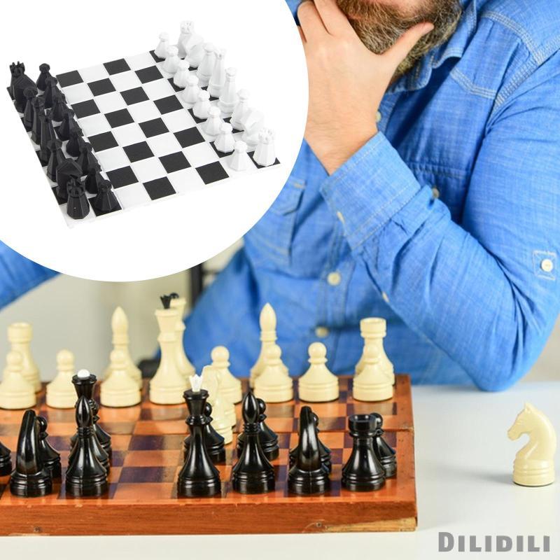 [Dilidili] Roll up Travel Chess Set Tournament Chess Set กระดานหมากรุกพับได้ระดับพรีเมียมพร้อมชิ้นสํ