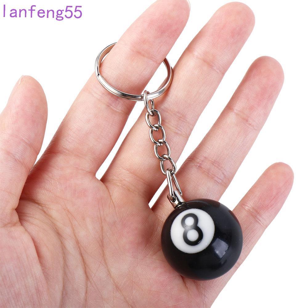 JETTY บิลเลียดพวงกุญแจเครื่องประดับของขวัญ Creative Resin Ball รอบ Ball กระเป๋าอุปกรณ์เสริม No. พวงก