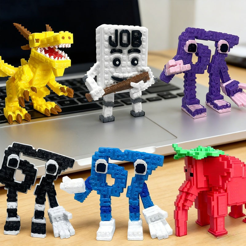 3D พิมพ์ขโมย Brainrot ชุดเครื่องประดับ 67 สตรอเบอร์รี่ช้างงานงาน Job Sahur Action Figure ของเล่น
