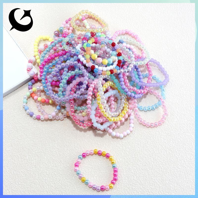 [FIREFLY1] 10-30 ชิ้นสร้อยข้อมือลูกปัดสีสันสดใสเด็กผู้หญิงวันเกิดโปรดปราน Goodie Pinata ฟิลเลอร์ Bab