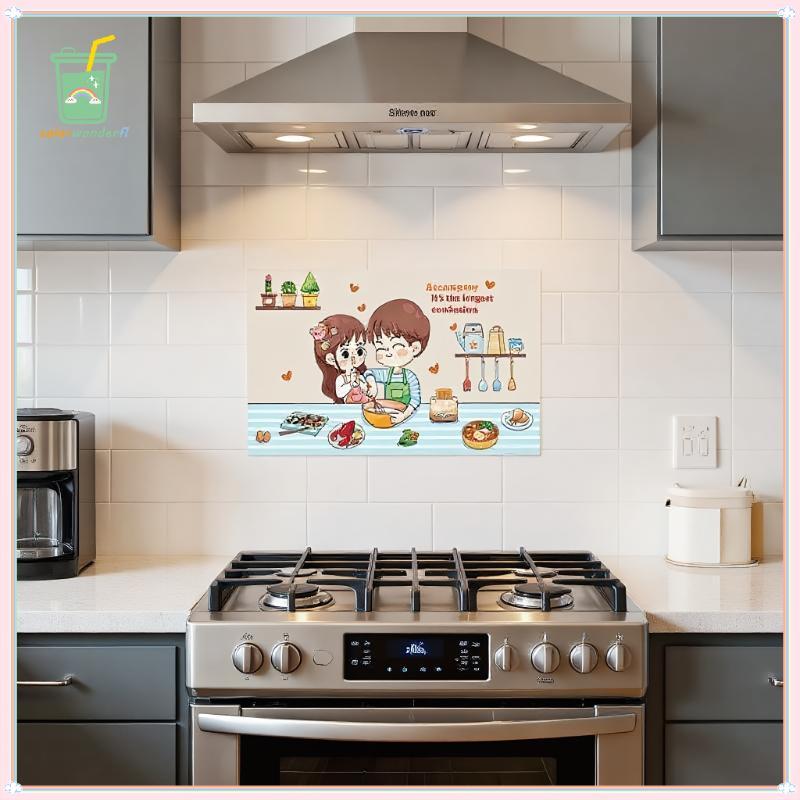 [สี] ห้องครัวกาวในตัวน้ํามันหลักฐานผนัง เทียร์ กระเบื้องอุณหภูมิสูงและทนน้ํามัน เทียร์ หลักฐานวอลล์เปเปอร์กันน้ํา ไทย