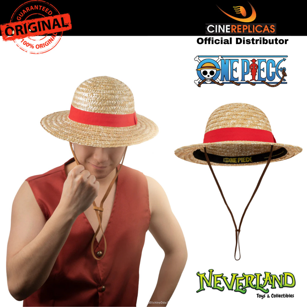 (🔵PRE-ORDER)(Cinereplicas) One Piece Luffy Official Hat Netflix Edition Straw Hat