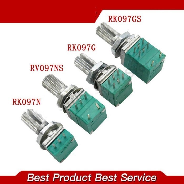 (KB) STEREO Mono Potentiometer PLUS SWITCH RK097N RK097G RV097GS