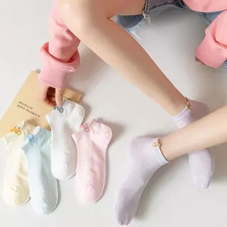 พร้อมส่ง : ถุงเท้า ข้อสั้น bunny mini 5 คู่ สวยน่ารัก สดใส ใส่ได้ทุกวัน เนื้อผ้านุ่ม แฟชั่น