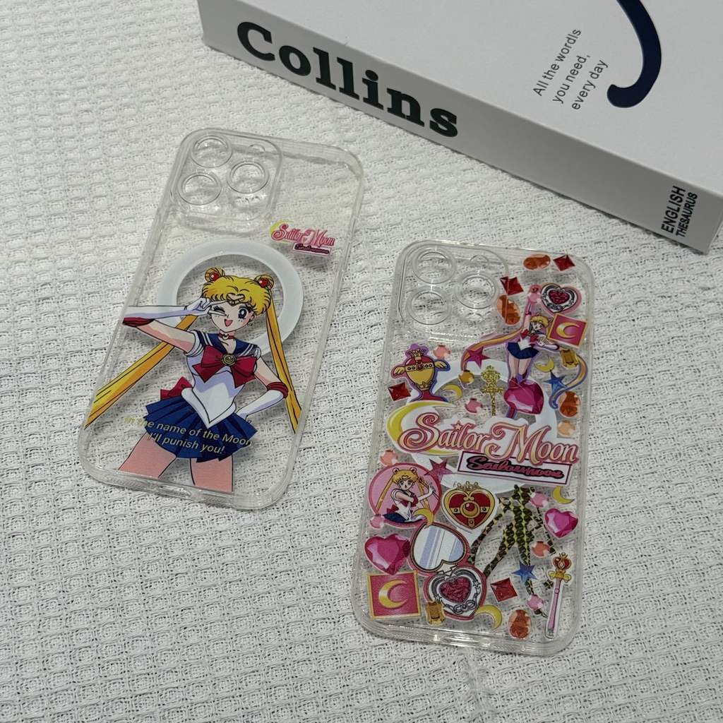 IPhone 17promax การ์ตูนสาวสวย i16 i15 i14 15plus Magnetic TPU รวมทุกอย่างเคสป้องกัน