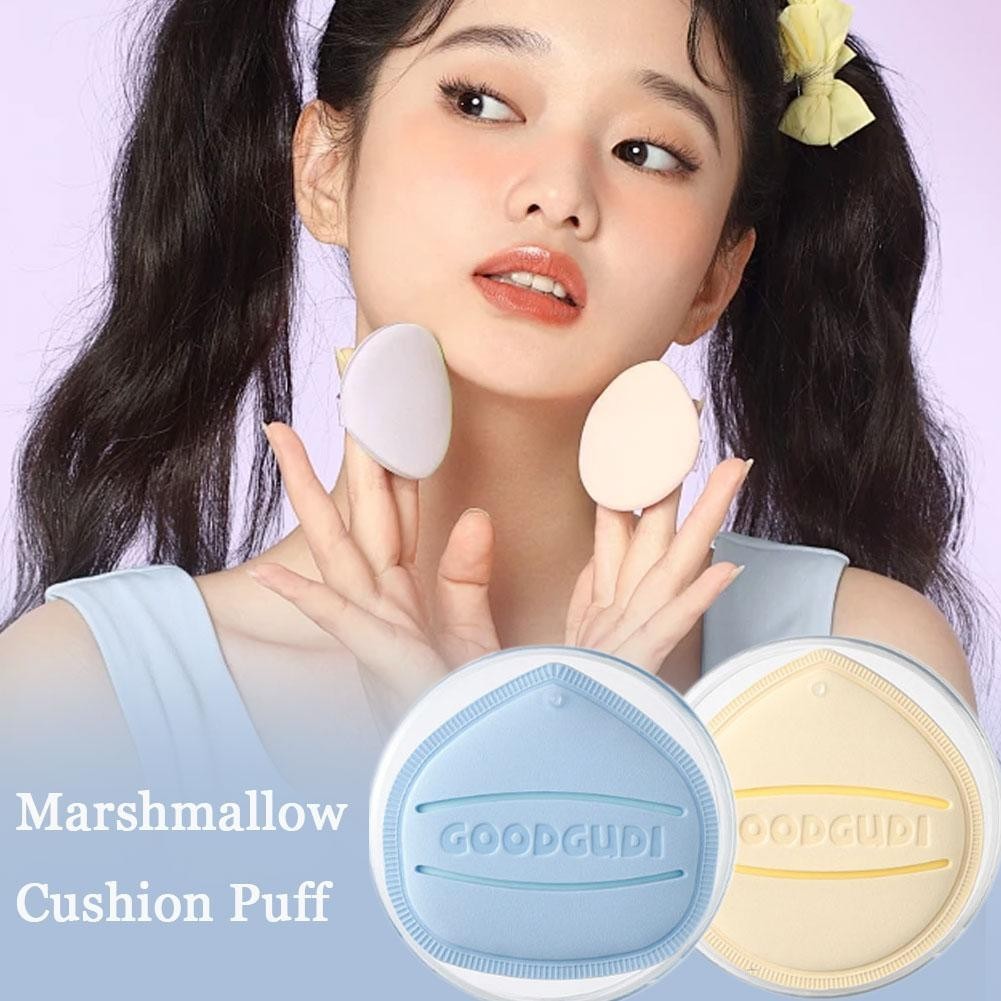 Marshmallow Air Cushion Puff Powder Liquid Foundation สําหรับไข่แต่งหน้านุ่มพิเศษแห้งและเปียก M4t2