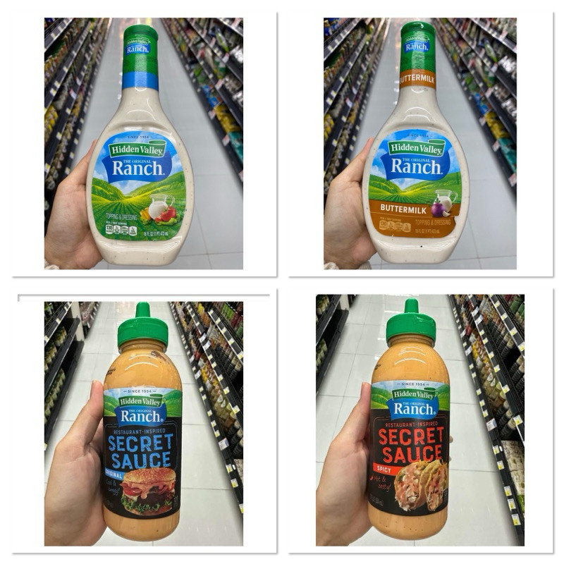 The Original Ranch Dressing Hidden Valley 473 Ml. น้ำสลัด ฮิดเดน วัลเลย์ / ออริจินัล แรนซ์ เดรสซิ่ง 