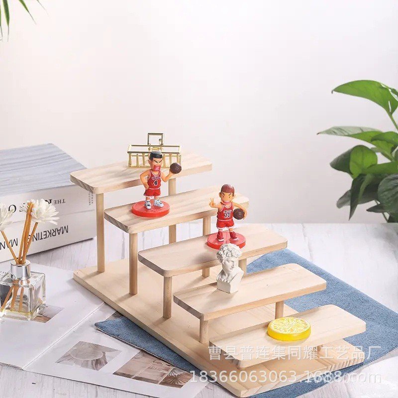 ขาตั้งจอแสดงผลตาไม้ Hand-Made Storage Rack แว่นตา Shop ขาตั้งสายตาสั้นแว่นตา Multi-Layer ชั้นวาง BK9
