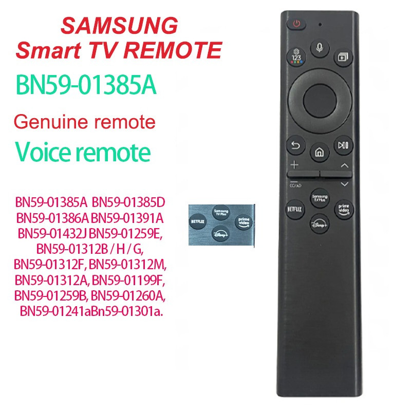 ของแท้ คำสั่งเสียง รีโมท รีโมททีวี SAMSUNG LED QLED OLED 4K 8K UHD Smart TV remote BN59-01385A BN59-01363L BN59-01380A  BN59-01385B BN59-01386D BN59-01432J BN59-01385D BN59-01386A BN59-01391A BN59-01432J BN59-01259E, BN59-01312B / H