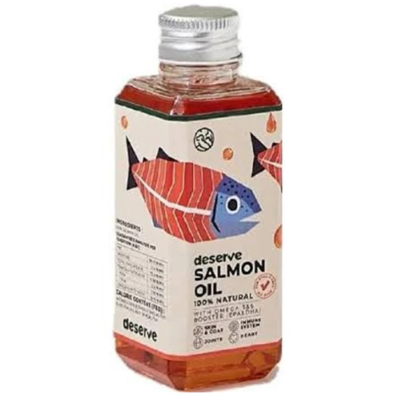 Deserve ดีเสิร์ฟ น้ำมันแซลมอน สำหรับสัตว์เลี้ยง 50 ml Deserve Salmon oil for pet 50 ml [หมายเลขบาร์โ