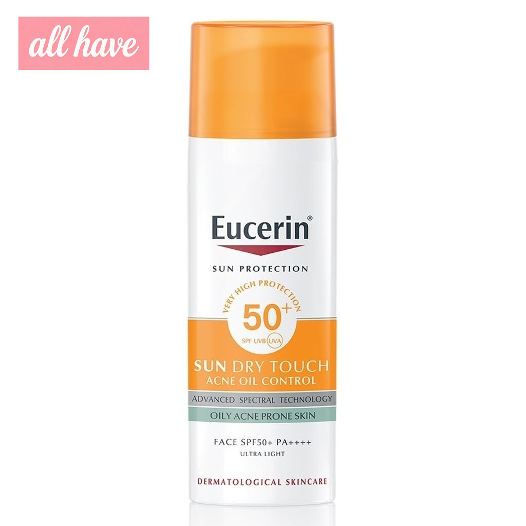 Eucerin ครีมกันแดด ยูเซอริน ซันดราย ทัช แอคเน่ ออยล์ คอนโทรล SPF50+ PA++++ 50 มล.