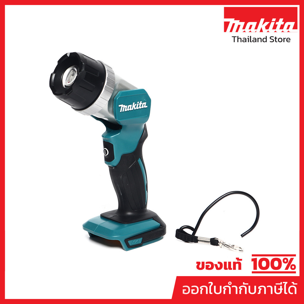 MAKITA DML808 ไฟฉายไร้สาย LED 18 โวลต์ ความสว่าง 190 ลูเมน ไม่รวมแบตเตอรี่และแท่นชาร์จ (มากีต้า)