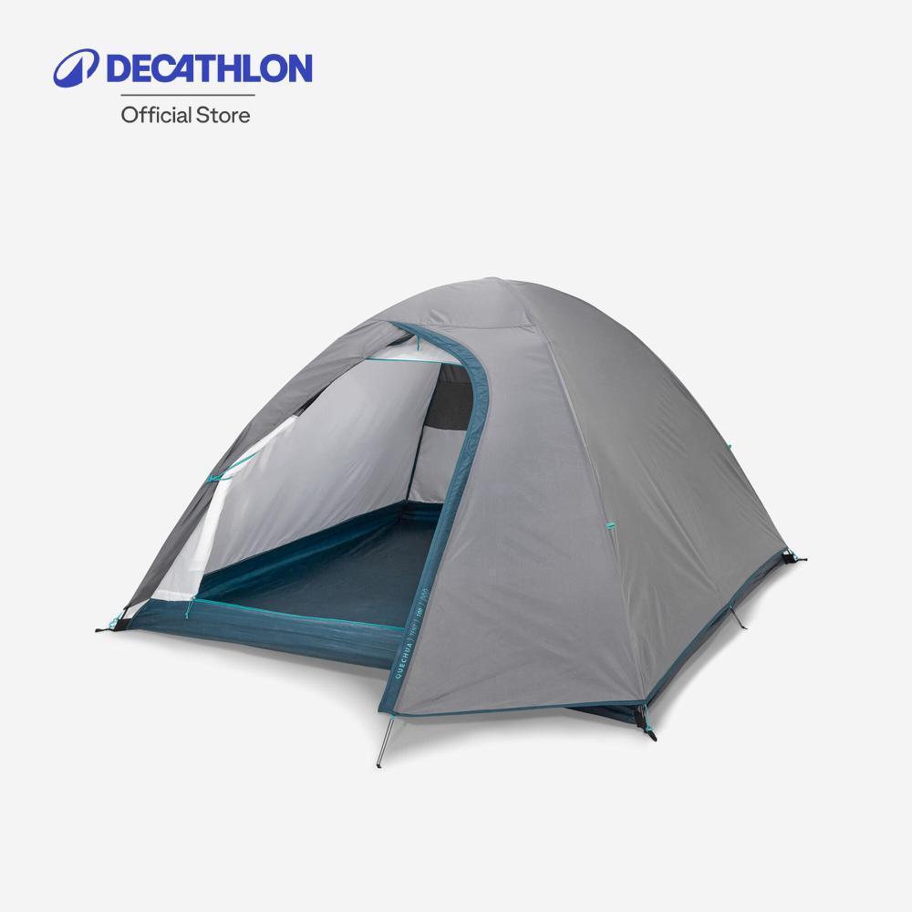 Decathlon Camping Tent Mh100 เต็นท์ตั้งแคมป์รุ่น Mh100 สำหรับ 3 คน - Grey