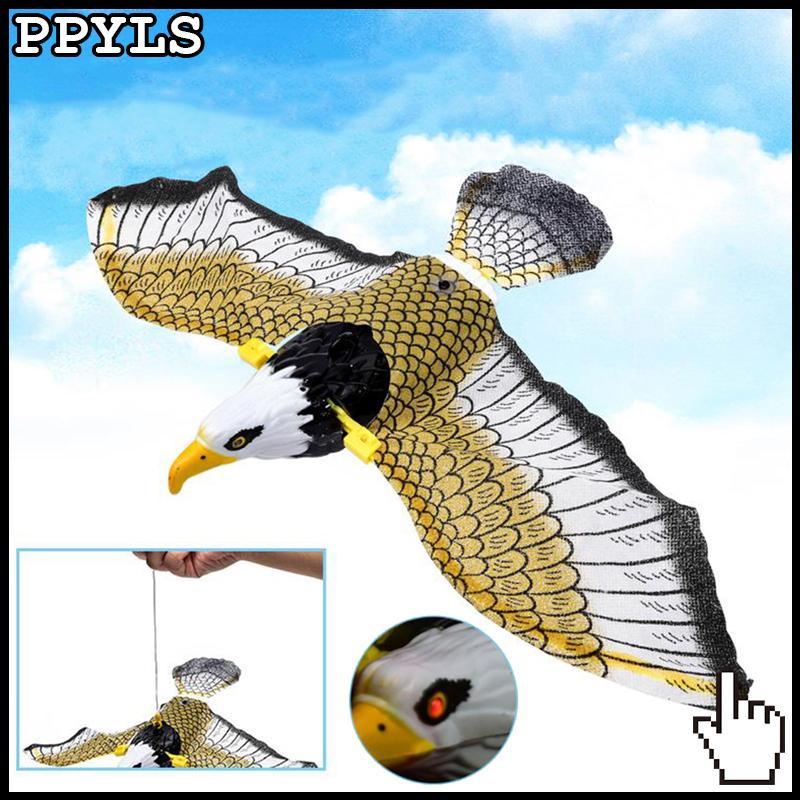 PPYLS 1 PC Luminous Bird Repellent แขวน Eagle พร้อมเพลง Flying Bird Scarer Garden ใหม่