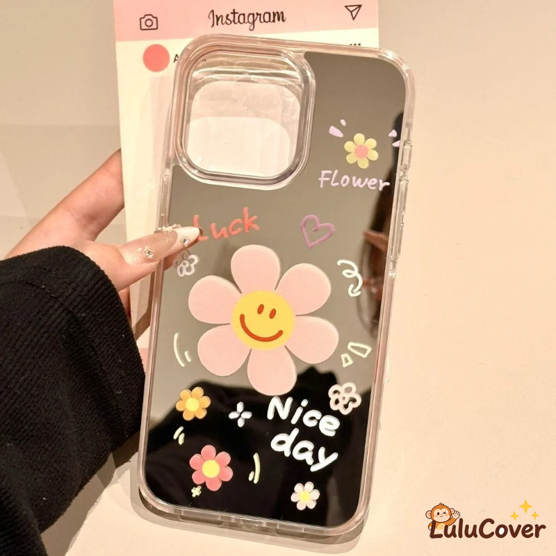 ฤดูใบไม้ผลิดอกไม้ยิ้มดอกไม้สําหรับOPPO A38 A33 A32 A31 A18 A17K A17 A15S A15 A12E A12 A11K A9 A8 A7N