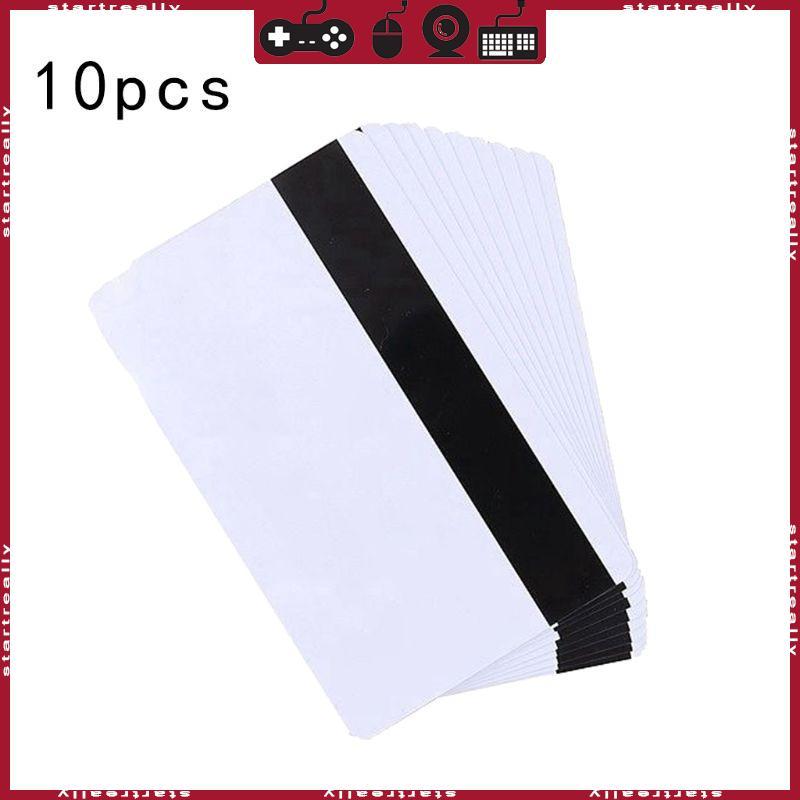 การ์ด PVC เปล่าที่ใช้งานได้จริง ST 10 ชิ้นพร้อมแถบแม่เหล็ก HiCo 3 ติดตามสําหรับองค์กร