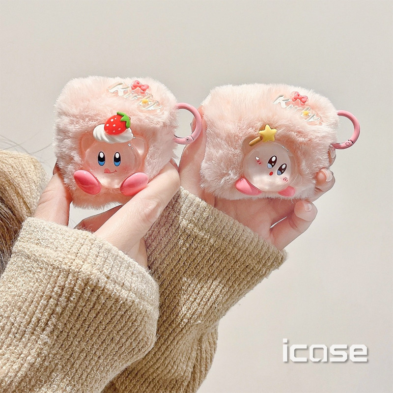 Ins Plush Star Kirby Airpods เคสป้องกันเหมาะสําหรับ Aipods1/2/3/4 AirPods Pro/Pro2/Pro3