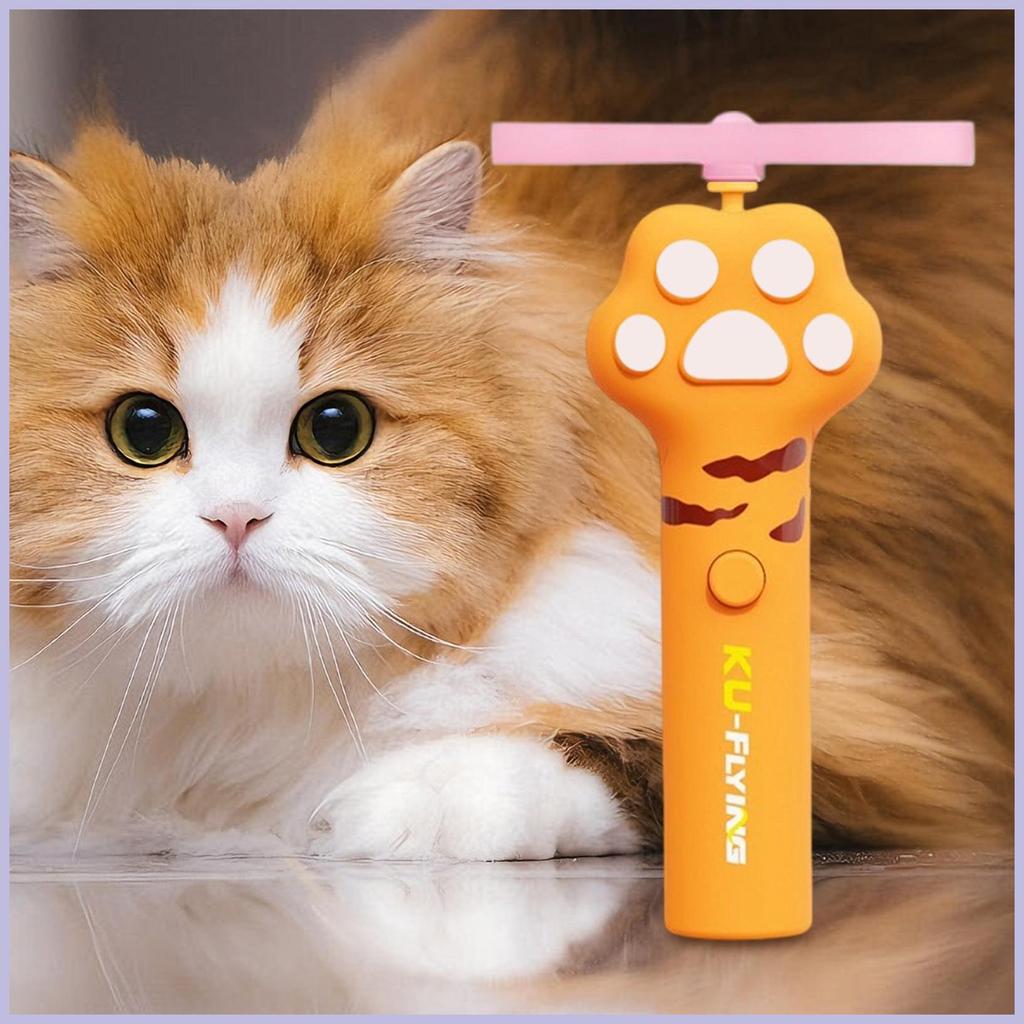 ของเล่นแมว Flying Disc ชาร์จ Interactive ลูกแมว Flying Disc Fretch ของเล่นสําหรับแมวสําหรับสัตว์เลี้