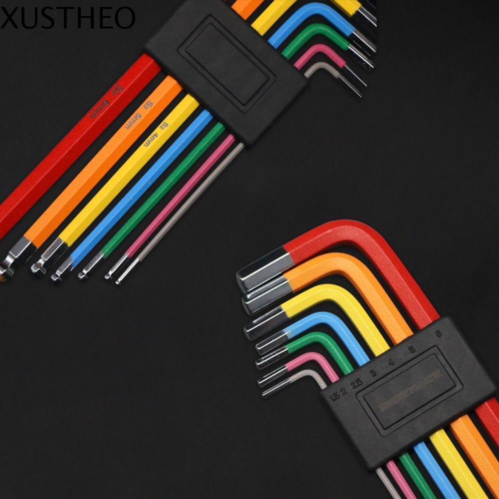 XUSTHEO Allen Key Mini 7 PCS Set ชุดเครื่องมือสำหรับงานประแจและสกรู Allen