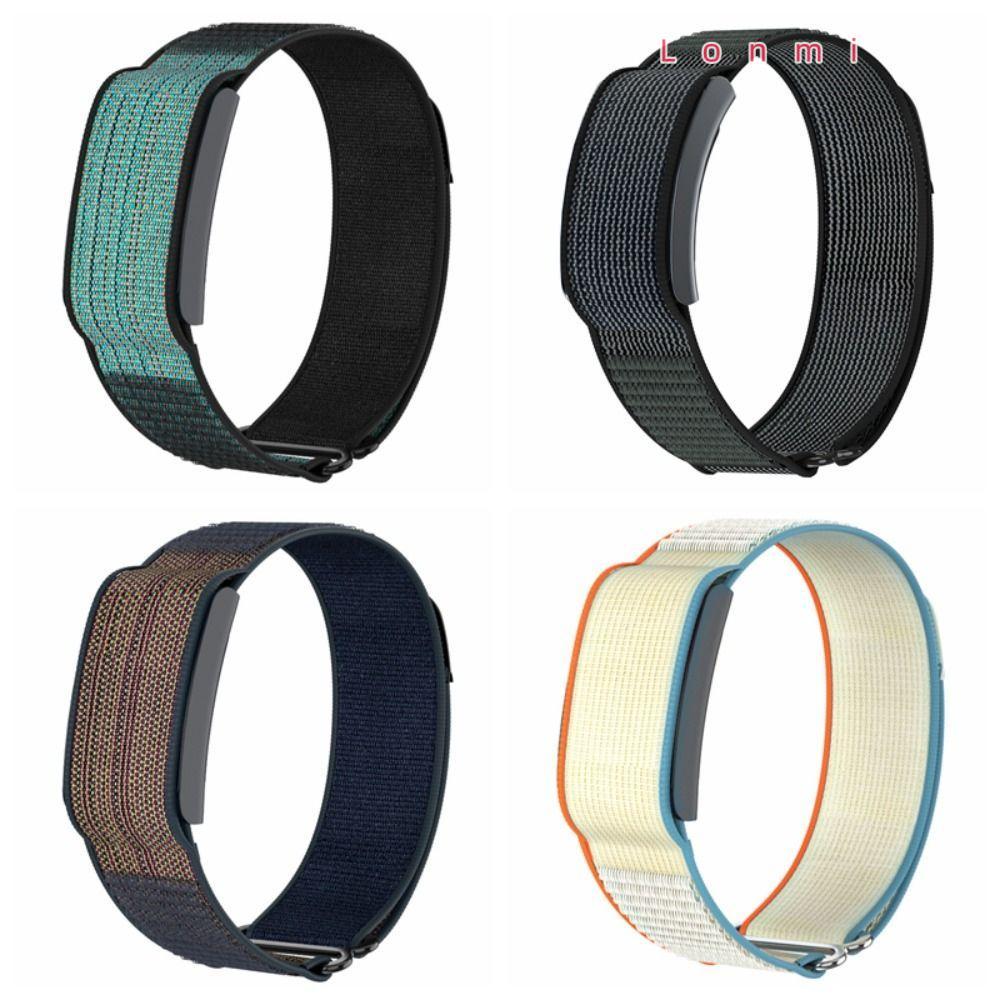 LONMI Fitness Tracker Strap, 22 มม.,Breathable Loop Design สายรัดข้อมือไนลอนสําหรับ Amazfit Helio St