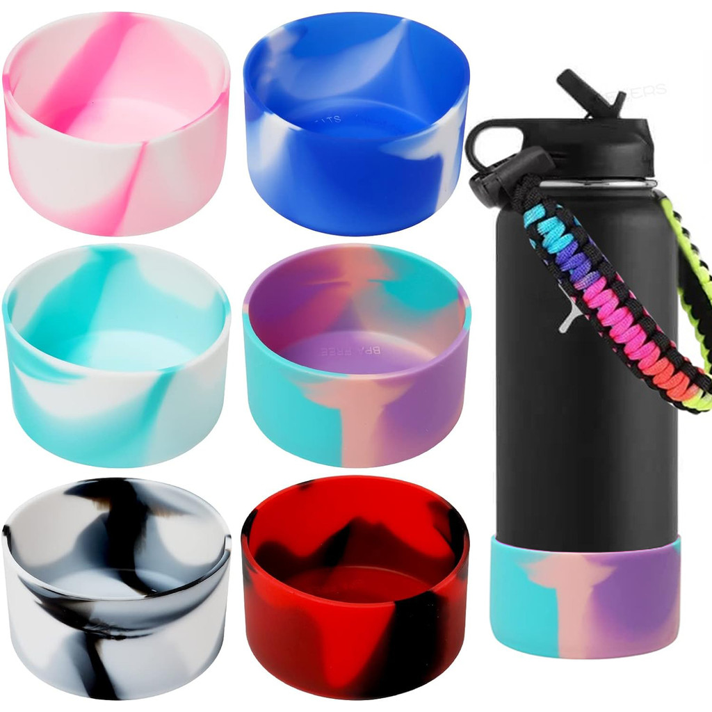 ซิลิโคนบูตป้องกันสําหรับ Aquaflask อุปกรณ์เสริม Boot Silicon ป้องกันด้านล่าง Tumbler ฐานขวดกันลื่นเข