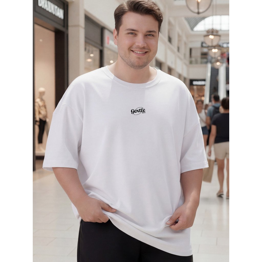 2R264 [AIYOU] Lelaki Baju T เสื้อผู้ชาย Tshirt XL-5XL Crop Top เสื้อผ้าเสื้อยืดขนาดบวกรอบคอเกาหลี