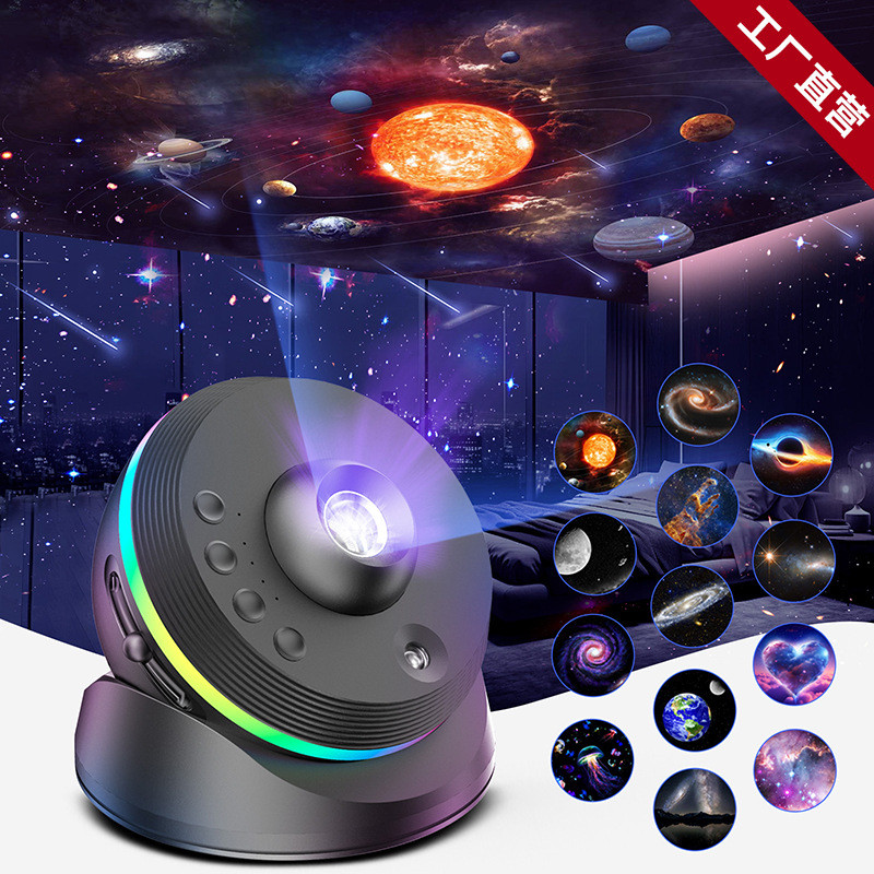 TemuTiktok Space Mirror Starry Sky Projection Light Starry Sky Top Atmosphere Light Starry Sky Light