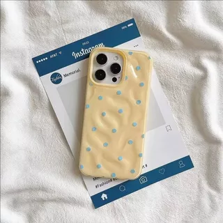 เคสไอโฟน 17 สำหรับ IPhone 16 air 15 14 13 12 11 Pro Max 15 14 16 6 Plus XR XS เคสลายการ์ตูนจุดสีสันสดใสเรียบง่าย