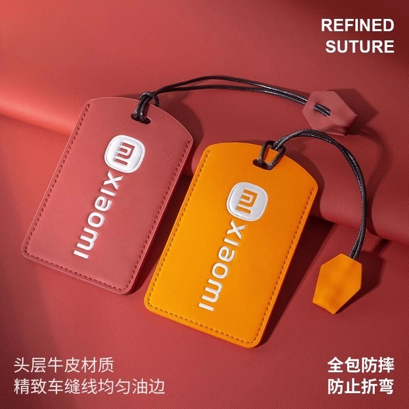 นาฬิกาติดผนังเรืองแสง นาฬิกาติดผนังขนาดใหญ่ Xiaomi SU7/YU7 Suede Car NFC Card ID Card Holder Electri