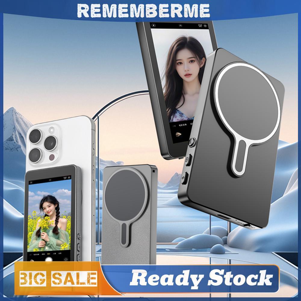 โทรศัพท์แม่เหล็ก Vlog Selfie Monitor หน้าจอไร้สาย Selfie Monitor กล้องด้านหลังหน้าจอสําหรับ Selfie V