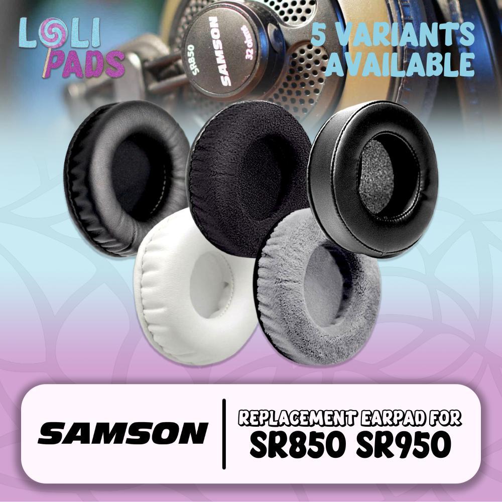 Earcup แผ่นโฟมแผ่นรองหูฟังแผ่นรองหูฟัง Samson SR850 SR950 SR 850 950 SR-850 SR-950 แผ่นโฟม