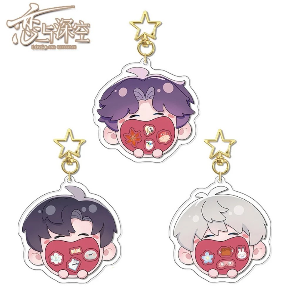 พวงกุญแจ Love and Deep Space อะคริลิค Chibi Rafayel Xavier Zayne Le Tham Ky Duc กระเป๋าเป้ตกแต่ง