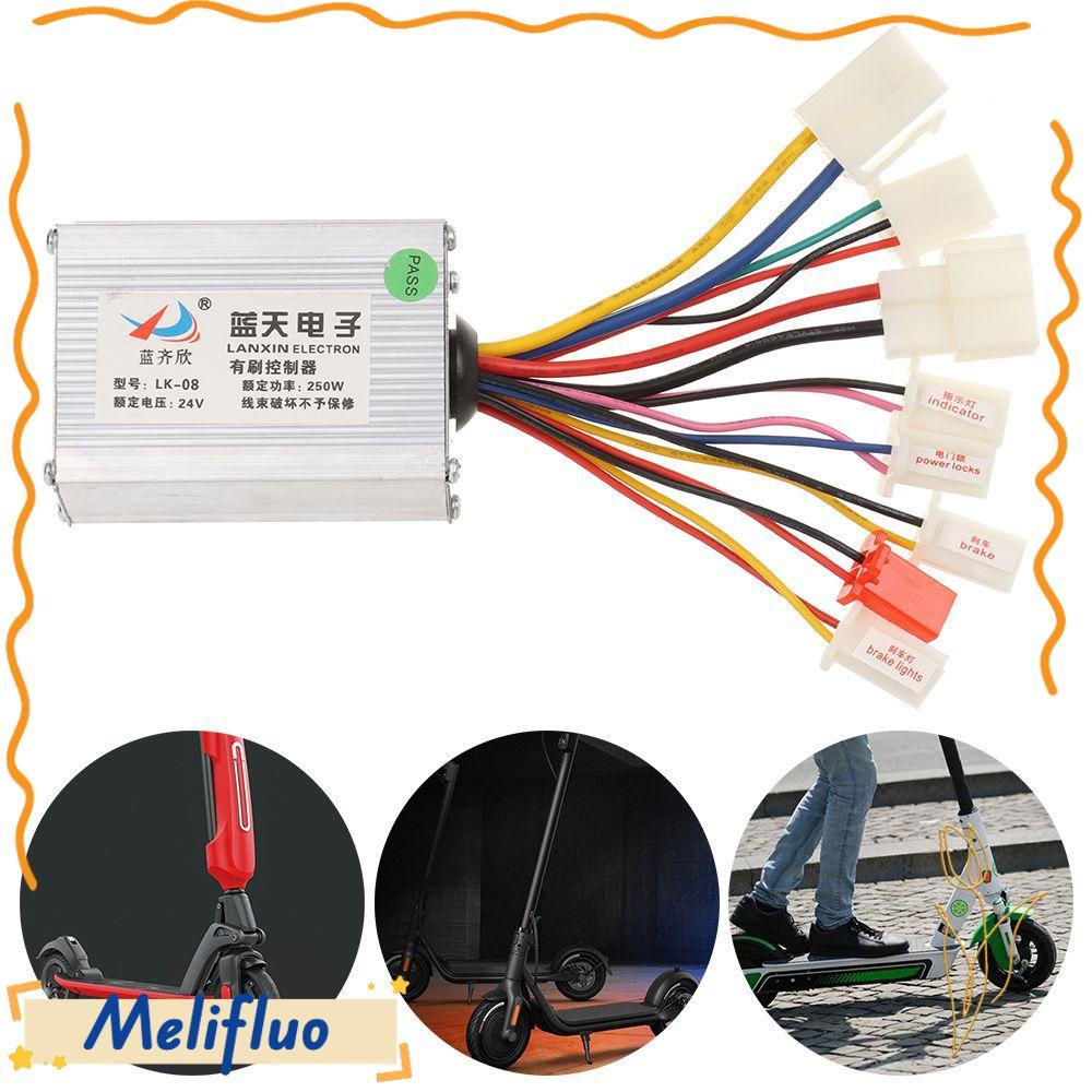 MELIFLUO Brushed Controller DC 24V/36V/48V 250W/350W/500W/800W ชิ้นส่วนจักรยานไฟฟ้า