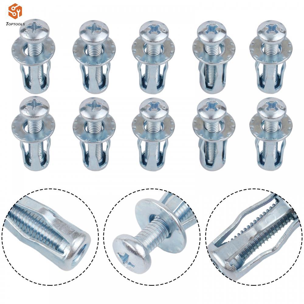 Jack Nut M5/M6 Nut สกรูขยายแขน Hollow Wall Iron Skin พร้อมสกรู