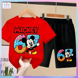 ชุดเด็กรุ่นใหม่ปี 2026, SIX SEVEN Mickey Mouse Minnie Mouse ฮิตมากใน , COD, ชุดเด็กทารก, ชุดสองชิ้น, นุ่มสบายผ้านุ