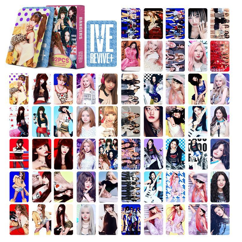92-96 ชิ้น/กล่อง IVE REVIVE Lomo Cards 2026 SEASONS GREETINGS SECRET Wonyoung EMPATHY IVE MINE สติ๊ก