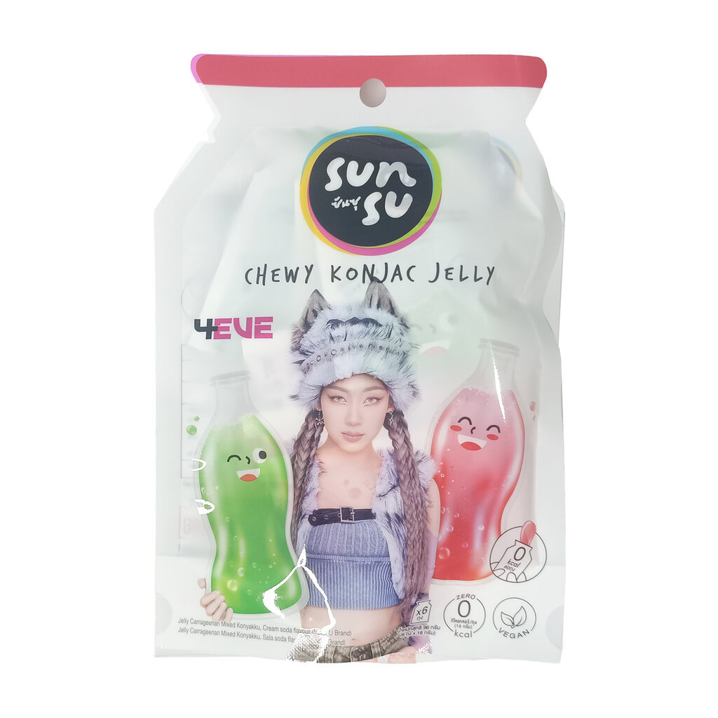 Sunsu Jelly 4EVE ATLAS ซันซุ เยลลี่ผสมบุกรสผลไม้ แถมการ์ดทุกซอง ขนาด 96 กรัม (แพ็ก 6 ชิ้น) ราคา ถูกที่สุด ดีลบีเคเค แกลเลอรีภาพที่ 5