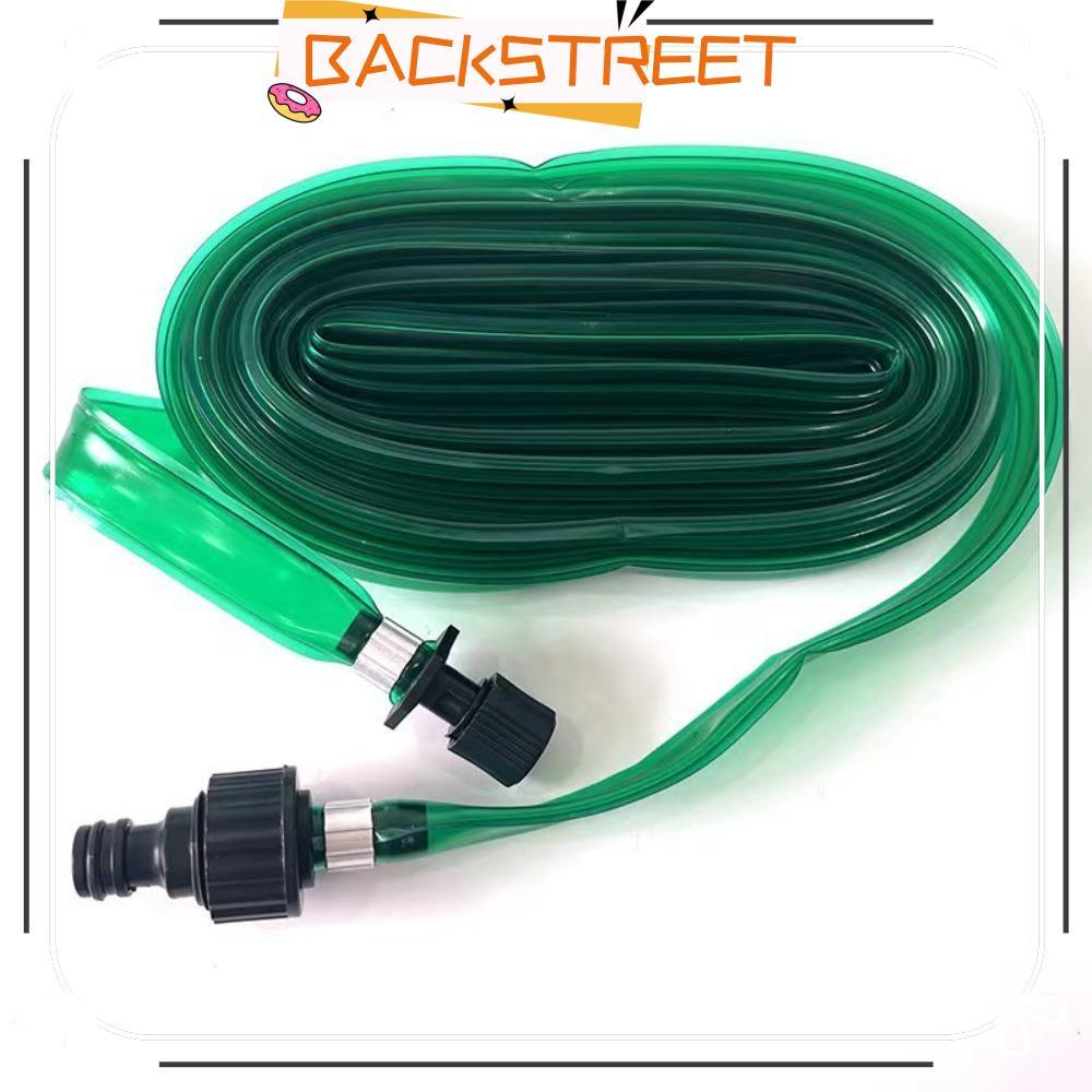 BACKSTAGEREAT สายยางชลประทาน, สปริงเกลอร์อัตโนมัติ Soaking Garden Hose, ดอกไม้เตียงสนามหญ้าพื้นดินหยดท่อน้ําสวน