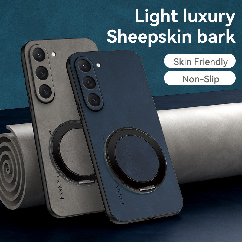 ใช้ได้กับ Samsung Galaxy S23 SM-S911U SM-S911U1 SM-S911B SM-S911B/DS ปลอกโลหะหมุนแม่เหล็กวงเล็บเลนส์