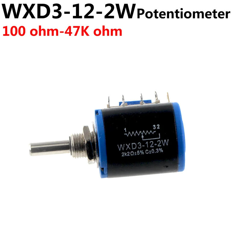 1PCS WXD3-12-2W 100 220 470 1K 2K2 3K3 4K7 10K 22K 33K 47K โอห์ม 100R 220R 470R 2.2K 3.3K 4.7K WXD3-